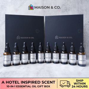 HOTEL INSPIRED SCENT 10-IN-1 30ml Pure Essential Oil Box Set Nebulizer Home Fragrance Scent Aroma Aromatherapy