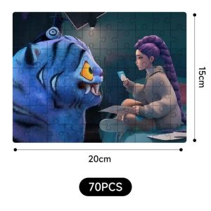 ALLLUCK Kpop Theme Demon Hunters Puzzle Character Pattern 3D Design Board Game Creative Popular Kpop Puzzle Children Gift
