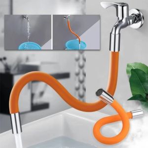 Universal Faucet Extender 360 Rotatable Shaped Faucet Extension Extender Extension Pipe Splash-Proof Bathroom Sink Kitchen Accessories