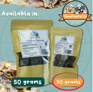All Natural Dehydrated Chicken Gizzard cat and dog treats