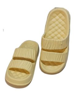 SANDAL FASHION SLOP WANITA BAN DUA TEBARU KARET EVA KEKINIAN