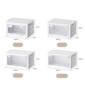 NEARER 120L Foldable Storage Box with Lid Large Capacity Multipurpose Stackable Organizers Wardrobe storage Plastic With Lid Adjustable Garments Storage