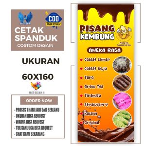 Cetak Spanduk Banner ANEKA VARIAN RASA PISANG KEMBUNG Costom Desain