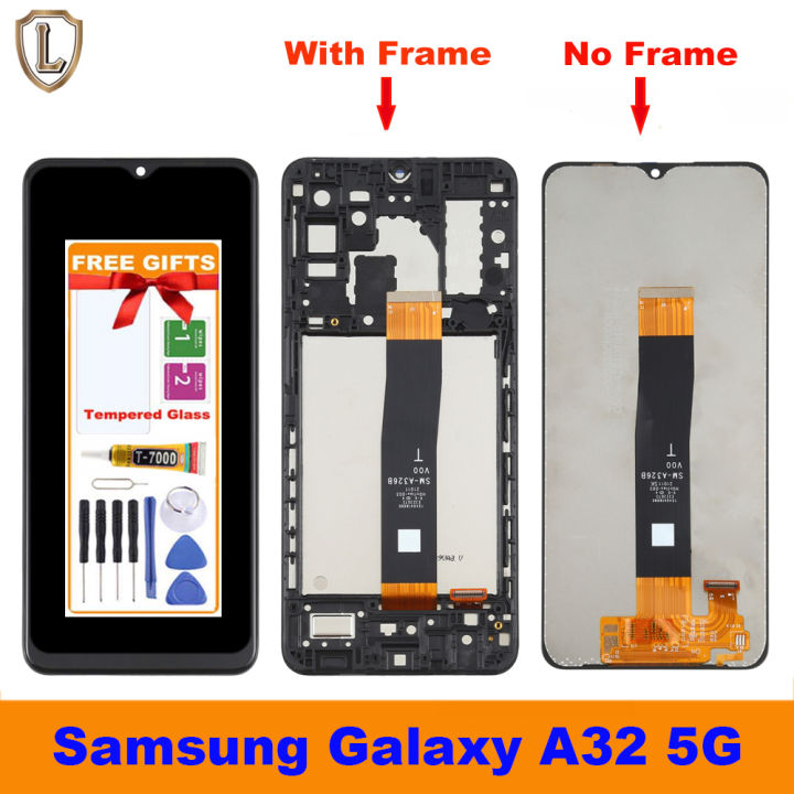 6.5'' A32 5G Display Screen with Frame, for Samsung Galaxy A32 5G