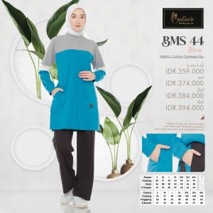 Setelan Baju Olahraga Wanita Muslim Jumbo Believe BMS 44 - Baju Senam Muslimah Terbaru