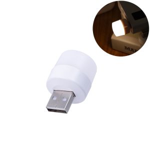 Mini USB Plug Lamp 5V Super Bright Eye Protection USB Round LED Night Light Book Light Computer Mobile Power Charging small night light student eye protection light LED atmosphere light USB light