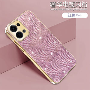 Case For OPPO Reno13 Pro 5G Reno12 Luxury Wave Texture Plated Phone Cover OPPO A5 Pro A3Pro 5G PC TPU Material Camera Design Anti-slip on the side Reno13F 12F