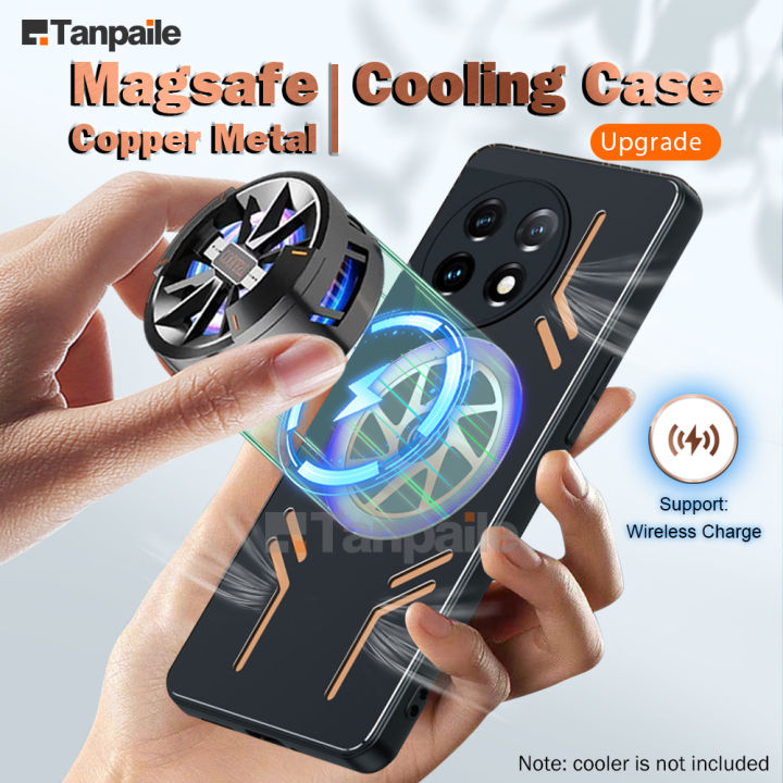 Tanpaile Copper Metal Magsafe Cooling Case For Oneplus 11 10 Pro