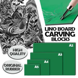 VC Art Lino Board Silkscreen Original Rubber Professional Grade Carving Bahan Cetak Art Supplies School