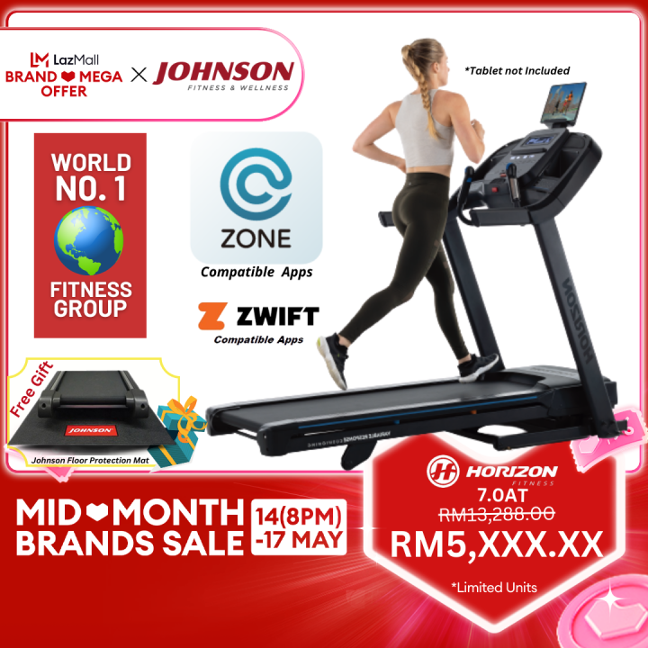 Johnson Fitness Horizon 7.0AT-24 Studio Powerful Performance Treadmill