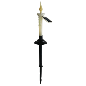 Mitch168 1/4PCS Solar Long Candles Flameless Lamp Light Outdoor with Stakes Waterproof Decoration Landscape Light