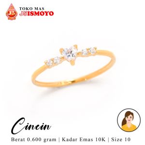 Cincin Emas 10 Karat Cinta J5 Ismoyo