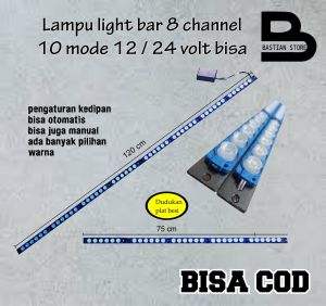 Light bar  Light bar 24 v  light bar strobe  light bar mobil  light bar raptor lampu ligh bar strobe  lampu light bar  lightbar raptor 8 channel 10 mode bisa 12 atau 24 volt
