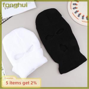 fanghui 1 chiếc mũ trùm đầu ghế xe hơi giả mạo vui nhộn bọc ghế tựa đầu 3 lỗ dệt kim mặt nạ bọc ghế phụ kiện trang trí ghế xe hơi sáng tạo
