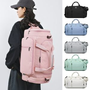 W3RF แยกแห้งและเปียก กระเป๋าฟิตเนส กระเป๋าหลายช่อง ออกซ์ฟอร์ด กระเป๋าเดินทางสำหรับยิม แฟชั่น สะพายข้าง/สะพายไหล่เดียว กระเป๋าถือกีฬา ว่ายน้ำ