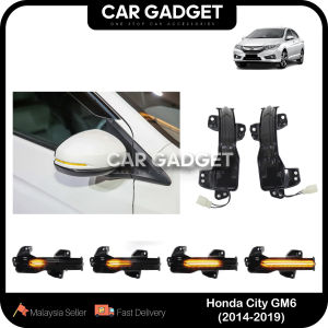 Honda City GM6 T9A 6th 2014 - 2019 Dynamic LED Turn Signal Light Side Mirror Lamp Indicator Car Gadget Replacement Part
