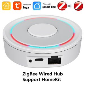 HomeKit ZigBee 3.0 Gateway Hub Smart Home Bridge ZigBee APP Remote Control Works with iOS HomeKit Alexa Google Home Tuya SmartLife
