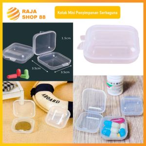 (3Pcs) Kotak Mini Plastik Tempat Perhiasan Memori Kotak Kecil Organizer Serbaguna