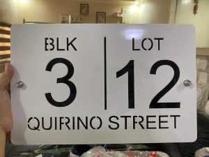 12x7inch Laser CUT house plate/signage/marker/acrylic