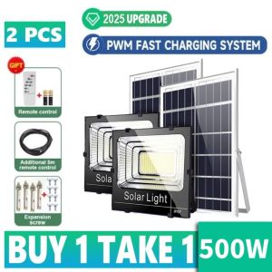 PHILIPS BUY 1 TAKE 1 Solar Light Outdoor Waterproof Solar Flood Light Street Lamp LED Light With Remote 3000W