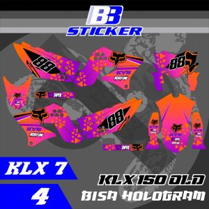 Striping KLX Lama Stiker KLX Lama KLX 150 SPAKBOR BELAKANG PENDEK  Klx 7