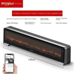 Máy sưởi 3D công nghệ sưởi Graphene màn hình than củi sống động công suất 2200W Whirlpool (thương hiệu Mỹ)