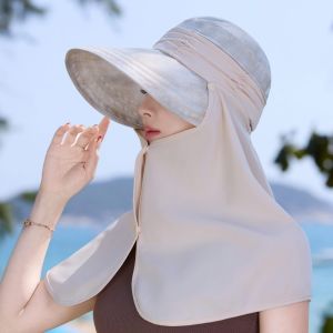 SIXIS Có thể điều chỉnh Mũ ngư dân Màu đơn sắc Bảo vệ khỏi tia cực tím Mũ bảo vệ cổ Di động Mũ chống nắng Mùa hè