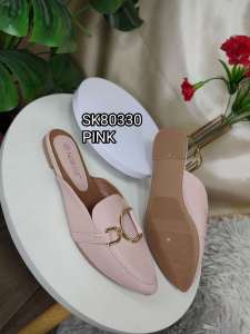 Flat Pointed Half Mules Casual Shoes