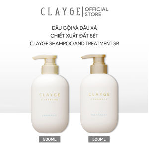 CLAYGE Dầu gội và dầu xả đất sét khoáng - Dòng SR