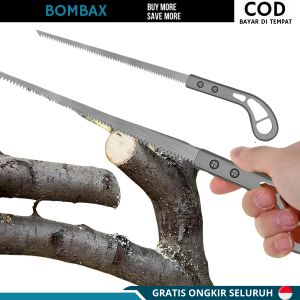 Gergaji Kayu Mini Gergaji Potong Dahan Ranting Pohon Kayu Bonsai Woodworking Gergaji Tangan Manual Multifungsi Serbaguna