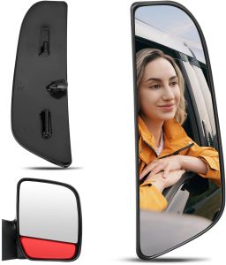 For 1992-2007 Ford E150 E250 E350 E450 E550 Passenger Side Mirror Right Side Lower Mirrors for E-150 E-250 E-350 E-450 1999-2007 E-550 2002-2003 Non-Heated