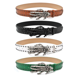 Phong Cách Gothic giả da vành đai sọ chỉnh trang Dây đeo điều chỉnh được mềm bên trong Sash cho văn phòng hoặc xã hội dịp