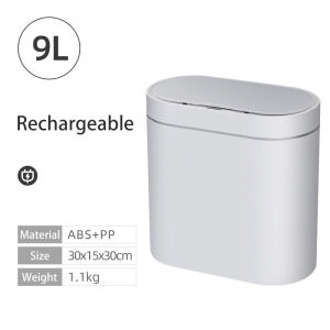 Tầm Nhìn 9L Nhà Vệ Sinh Đa-Chức Năng cảm biến thông minh Thùng rác Phòng Tắm Thùng rác gấp cho xe hơi Tự Động Ipx5 Không Thấm Nước Hộ Gia Đình Nhà Bếp Thùng rác Thông Minh Khe Tái Chế Bin tự động gia dụng ubbish bin