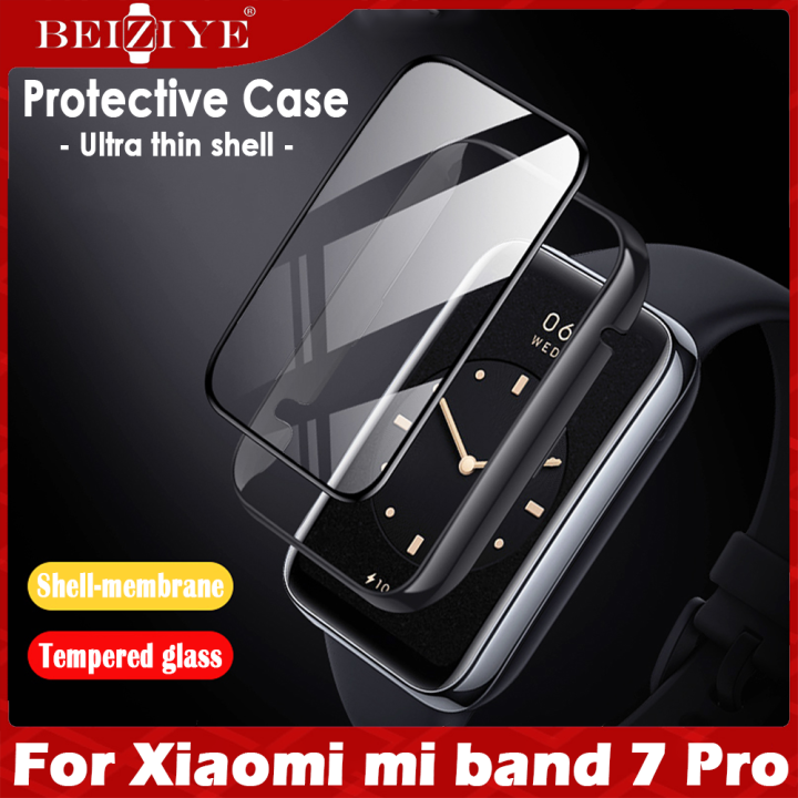 Ốp lưng + Kính cường lực cho Xiaomi Mi band 7 Pro Bảo vệ màn hình ...