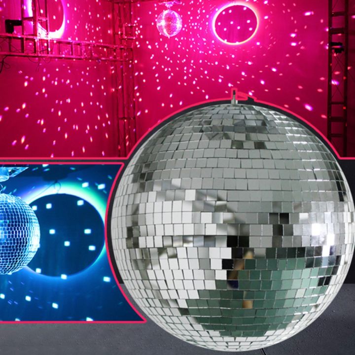 20cm Mirror Disco Ball Stage Light Rotating Glass Ball Big Party