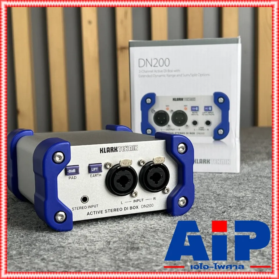KLARK TEKNIK DN-200 2ch actiive DI Active Stereo Direct Box แอคทีฟ
