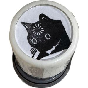EASYEAH Cute Funny Kitten Seal Cartoon Portable DIY Hand Account Decoration Seal Creative Expression Downtime Kitten Stamp Students Use