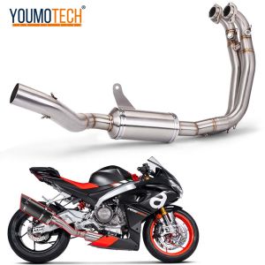 For Aprilia RS660 RS Tuono 660 2020-2023 Full Systems Motorcycle Muffler Espace Front Link Pipe Moto Exhaust Neck PIPE slip on