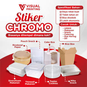 Stiker Label Kemasan Custom Free Cutting (Tanpa Minimal Order)