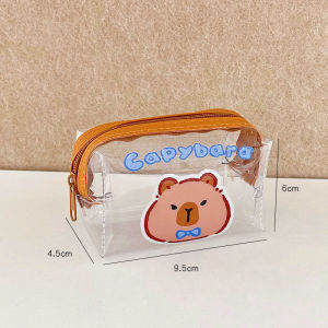 Dompet Syiling Capybara Coin Purse Cute Mini Coin Wallet Portable Zipper Pouch Key Storage Wallet