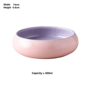 Ceramic Cat Bowl Food Bowls High Foot Dog Anti-Tip Drinking Water Pet 陶瓷 猫碗 猫咪 食盆 高脚 狗粮碗 防打翻 饮水碗 宠物