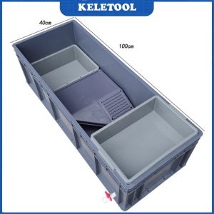 Large Turtle Tank With Drainage Special Box for Turtle Breeding With Drying Table Amphibious Tank Combined Turtle Breed