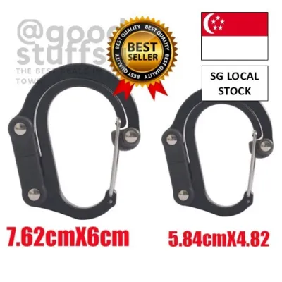 [SG FREE ] Hybrid Gear Clip Clip Strong Clips Travel 360°Carabiner Outdoor Gadget Climbing Accessories Rotating Hook