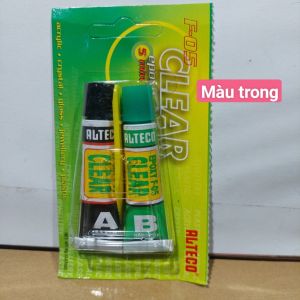 Keo dán AB siêu cứng epoxy Hàng Thái Lan là loại keo dán đá  kính  hợp chất keo (A+B) khi khô cứng sẽ tạo thành khối kim loại cứng như thép Keo dán đa năng có 2 màu Màu xám và màu trong - Cửa Hàng Nam