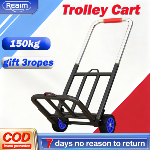 Heavy Duty Foldable Wagon Cart: Collapsible Push Trolley for Groceries Camping & Home Use