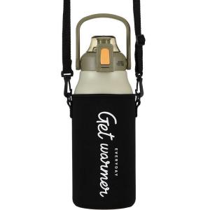 ถุงใส่ขวดน้ำ 64oz อุปกรณ์เสริมขวดน้ำ 1.7ลิตร 1.6ลิตร 1.3ลิตร 1ลิตร 2ลิตร ถุงขวดพร้อมสายสะพาย ถูกสร้างของ Dodge Cille และขวดน้ำ 2ลิตร