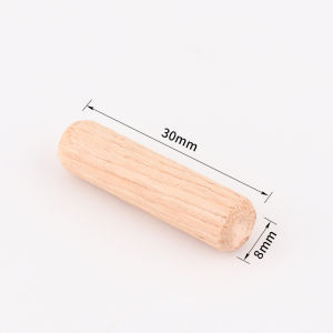 2000pcs Wooden Dowel 8x30mm/8x40mm Cabinet Drawer Connection Dowel Pins Fluted Wooden Dowel