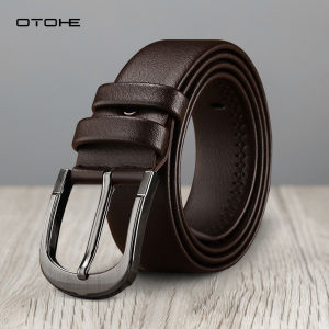 OTOHE เข็มขัดหนังคุณภาพสูงเข็มขัดสาธารณะเอวเข็มขัดสามารถปรับความยาวได้ 120 ซม.เข็มขัด แต่งตัวสำหรับผู้ชาย ที่มีเข็มขัดกางเกงยีนส์คลาสสิกวินเทจสำหรับผู้ชาย