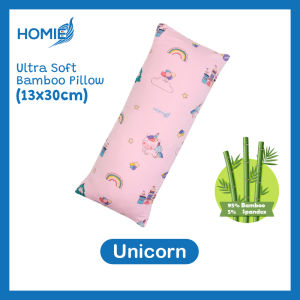 HOMIE【Ultra Soft Organic Bamboo Pillow】🏅 13x30cm   [ Breathable Hypoallergenic & Skin-Friendly ]
