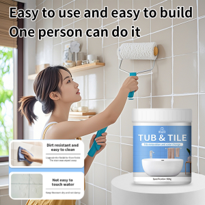 Wall waterproof and anti-fouling renovation tile color changing paint Waterborne tile paint blackboard glass tile waterproof antifouling renovation paint